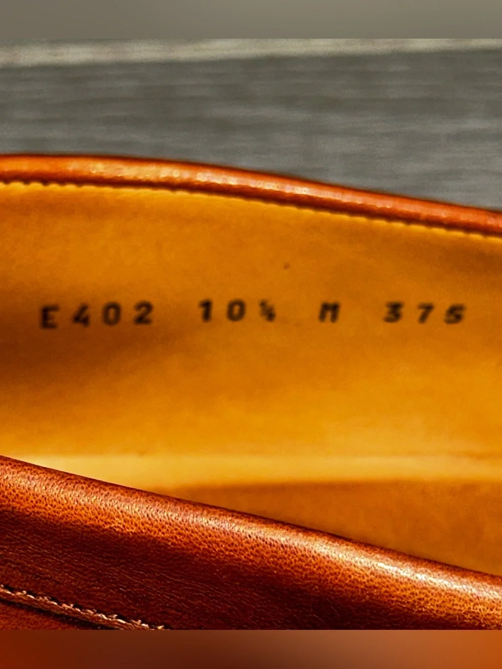 Mezlan Calfskin Penny Loafer Men’s 10.5M Cognac Slip On Shoes Hand Crafted